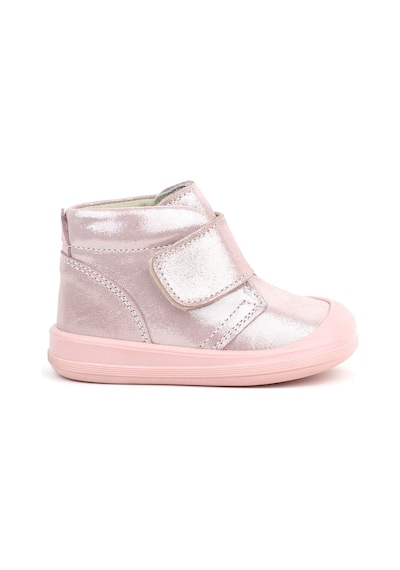 Rakerplus Yoohoo Hakiki Deri Pembe Simli Cırtlı Kız Bebek Bot Pembe