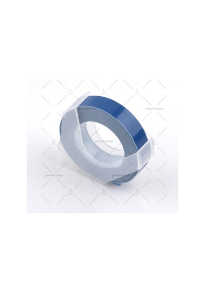 3D Kabartma Yapışkanlı MOTEX-DYMO Şerit Etiketi (MAVİ)