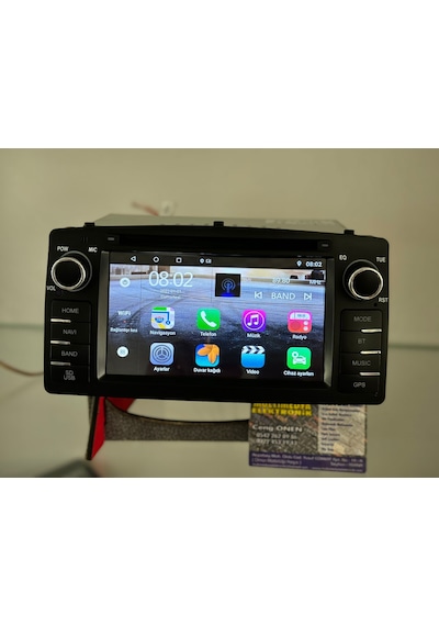 Toyota Corolla 2005 Multimedya Navigasyon Android Gerçek 4Gb Ram