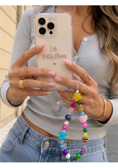 Name Pop H Telefon Askısı, Boncuklu Telefon Charmı Ve Çanta Aksesuarı