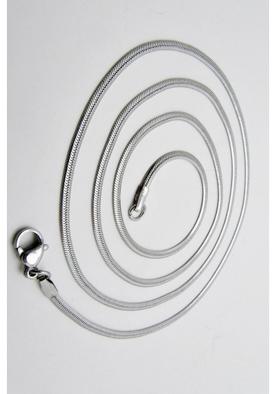 Yassı Model Snake Yılan Kolye Erkek Çelik Kolye Zincir Eck03 (374690265) Beyaz