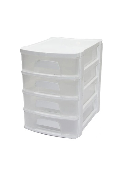 Tonton - No:2 Çekmece 4 Katlı 16.5x21.5x24cm Beyaz Veya Siyah Herhangi Bir Renk Gönderilir 5047 Açık Kahverengi