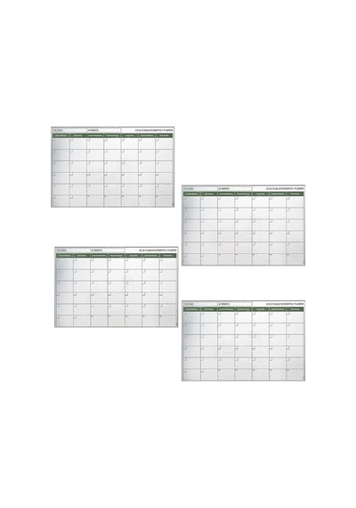 Manyetik Yapışkanlı Bir Aylık Program Planlayıcı Takvim 85x56 Cm Timya/go1395 204604 Siyah