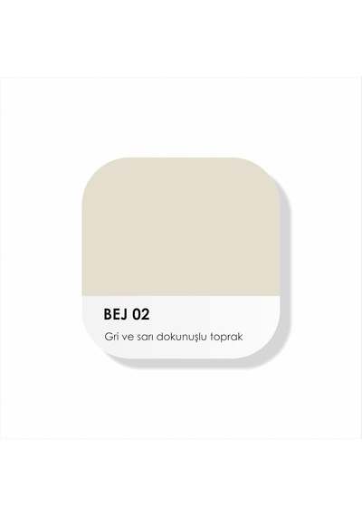 Akrilik Su Bazlı Silinebilir İç Cephe Duvar Boyası, 200ml, Özel Mat, Silikon Katkılı - 2023 Summer Palette - Bej 02 1