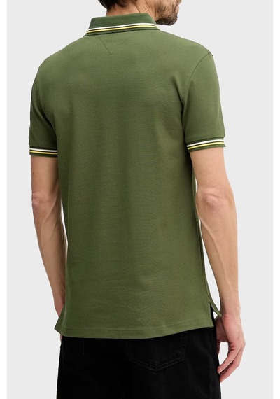 Tommy Hilfiger Erkek Polo Yaka T Shirt Mw0mw39993 L01 Yeşil Yeşil