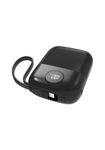 S-link Mp110 10000mah Pd22.5w Type-c+lightning Kablolu Siyah Pil Şarj Cihazı Powerbank Siyah
