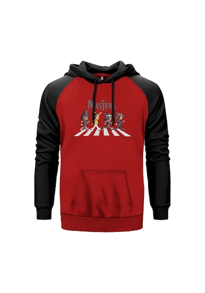 The Master Of Rock Kırmızı Renk Reglan Kol Sweatshirt Kırmızı