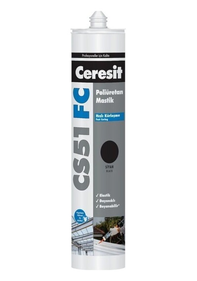 Cs 51 Fc Inşaat Poliüretan Mastik Siyah 280 Ml