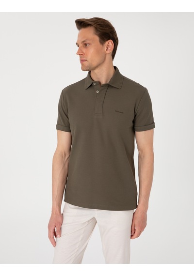 Pierre Cardin Erkek Haki Tişört Basic 50306154-vr027 Haki