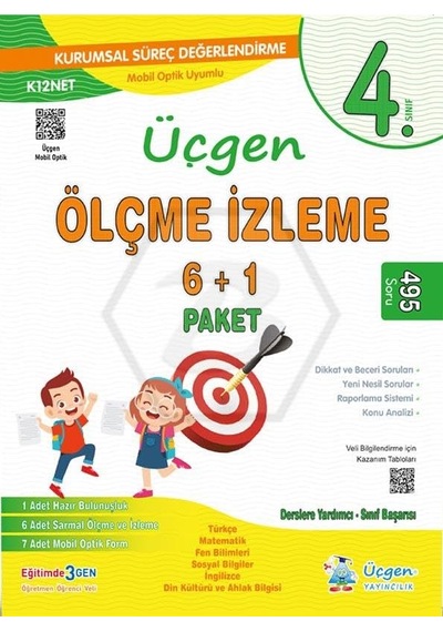 4. Sınıf - Paket Deneme 7 Li + Optik Form Sku: Smgstk97539cdab7