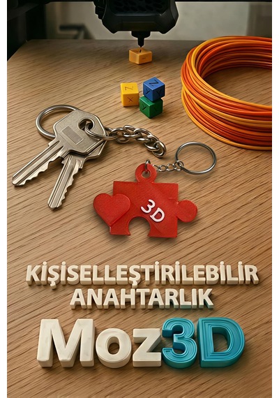 Puzzle Anahtarlık Seti Çok Renkli