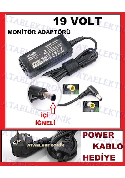 19 Volt Samsung Uyumlu A7819_Fsm Monitör Monütör Adaptörü Sny (376351416)