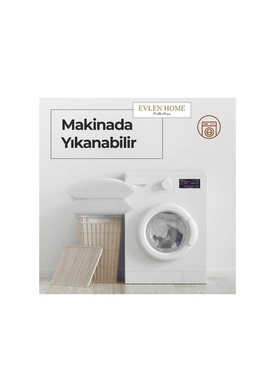 Pamuk Silikon Elyaf Otel Yastık Yıkanabilir 1 Adet Düz Sade Anticilt Hassasiyetik Antibakteriyal Yumuşak Kalite Çif Genel