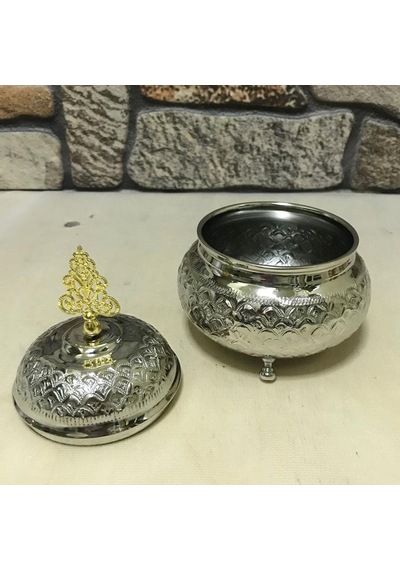 El İşlemesi Bakır Şekerlik Gümüş