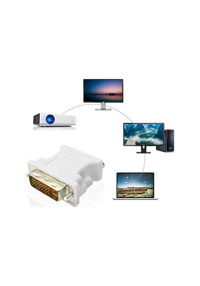 24+5 Pin Dvı To Vga Çevirici Dönüştürücü - Dvi Adaptör Dvi (533631808)