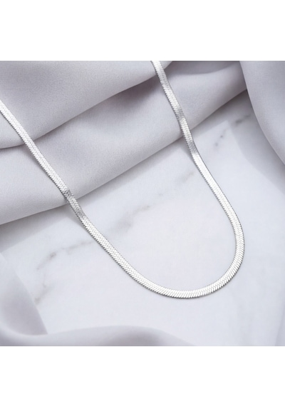 Ferizz Ferizz 316L Çelik 2 Mm Balık Sırtı Unısex Zincir Kolye Zn-215 Sarı