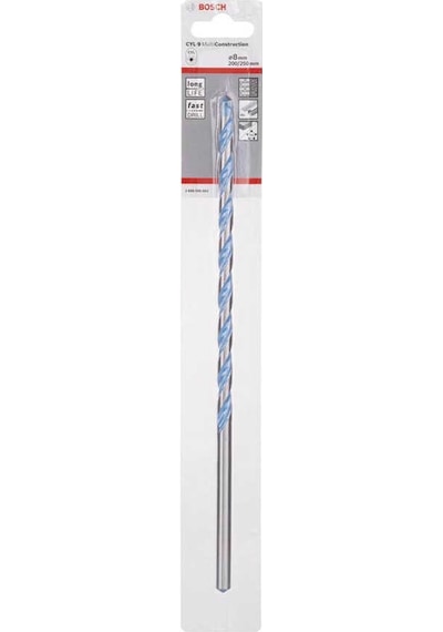 Bosch cyl-9 Multi Construction 8x250 mm 7.2 mm Çok Amaçlı Delme Ucu - 2608596062