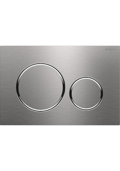 Geberit Sigma20 115.882.sn.1 Kumanda Kapağı. Çift Basmalı. Paslan Krom