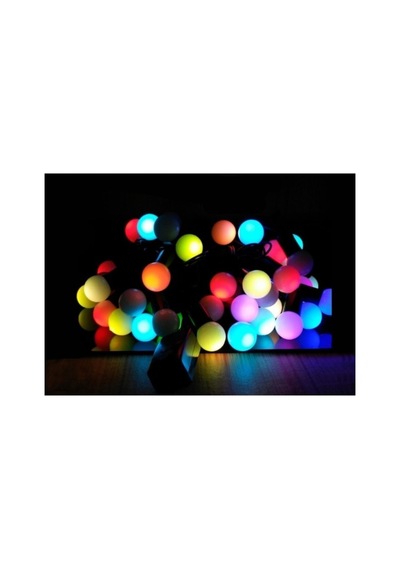 Yılbaşı Kamp Parti Çam Ağaç Süsü Işığı Rgb Led Şerit Dekor Lambası Işık Topu Siyah