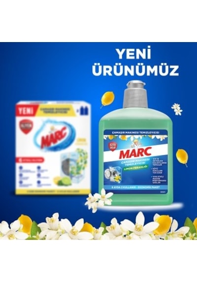 500 Ml Limon Ferahlığı İle Çamaşır Makinesi Temizleyici 100'lü Set