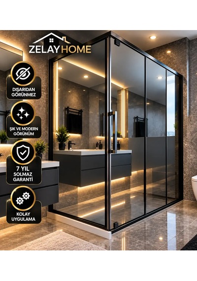 Zelayhome Silver Aynalı Duşakabin Filmi 100 CM X 2 M