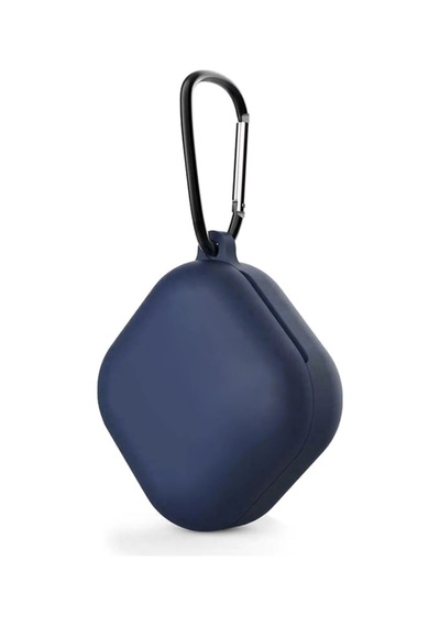 Caseonn Galaxy Buds Live - Buds Pro Kılıf Askı Aparatlı Mat Silikon Lacivert
