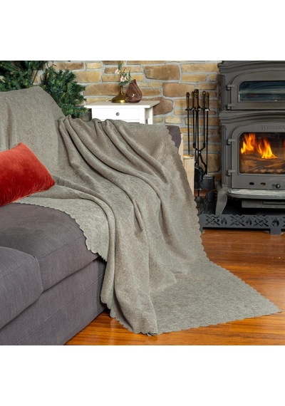Latuda Home Premium Koltuk Örtüsü 175x300 Large Gramajlı Jakarlı Şönil Kum Beji / Kanepe Örtüsü / Kaymaz Diğer