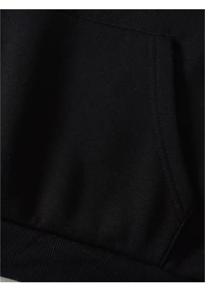 Nevermind Sevgili Çift Kombin Kapüşonlu Sweatshirt Forever&together Baskı Siyah