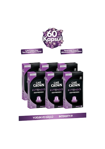 60'lı Intenso Kapsül Kahve Nespresso Uyumlu Avantajlı Paket Diğer