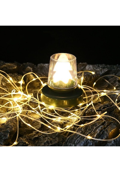 Shufa 10 Metre Led Işık, Gece Lambası Ve Işık Zinciri Kamp Lambası Siyah