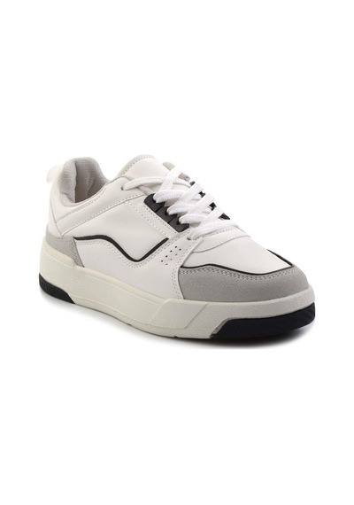 Bambi Beyaz Siyah Kadın Sneaker K01591513009 Siyah