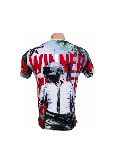 Pubg Palyer Dijital Baskı Gamer Tshirt Çok Renkli
