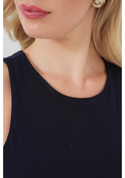 Bigdart Kadın Halter Yaka Çıtçıtlı Body 972 - Lacivert