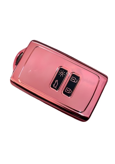 Autohan Keys Lüx Renault Anahtar Kılıfı, Clio E-tech, Austral, Megane 4, Talisman, Clio 5 İle Uyumlu, Pembe