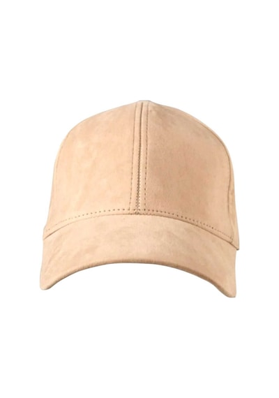 Uniquetrenders Unisex Vegan Süet Şapka Bej
