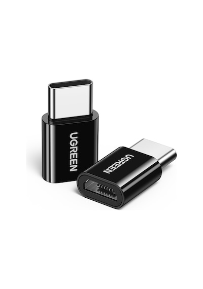 Ugreen Micro Usb To Type-c Dönüştürücü Adaptörü, Siyah, 30391