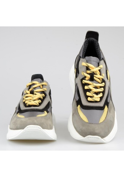 Gri Kadın Spor Sneakers Hafif Taban