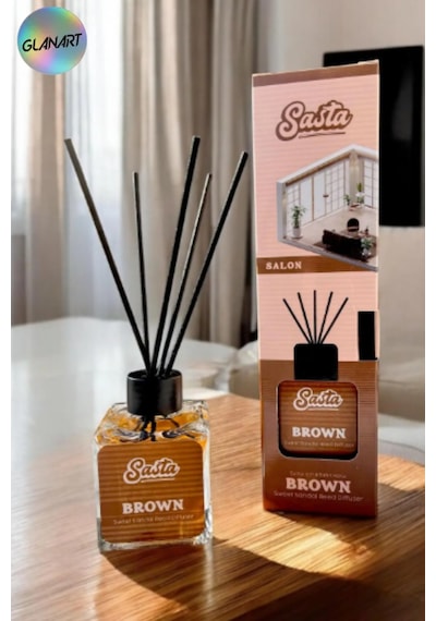 Sasta 100 Ml Saten Çubuklu Bambu Ortam Kokusu Salon Brown Odunsu