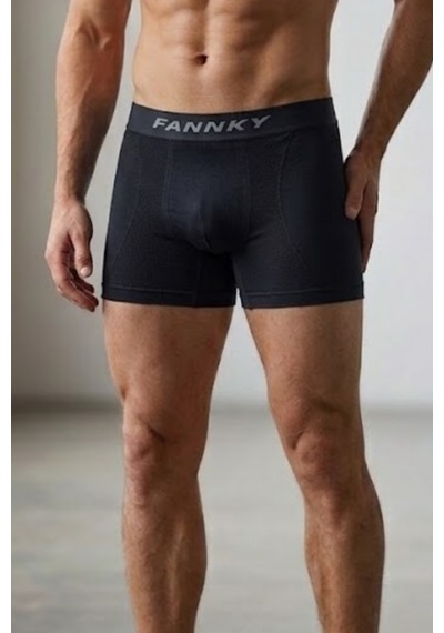 Fit Women Erkek Trend Nefes Alan Relaxed Siyah Boxer