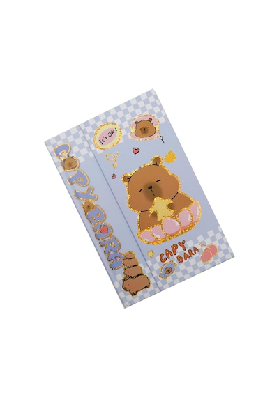 22x15 Capybara Temalı Mıknatıs Kapaklı Defter 100 Yaprak - M3
