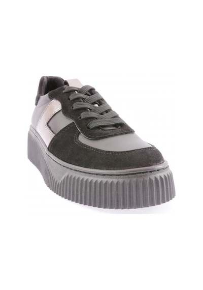 Dgn 465 Kadin Kalin Taban Sneakers Ayakkabi 465-1567-R1534 Siyah