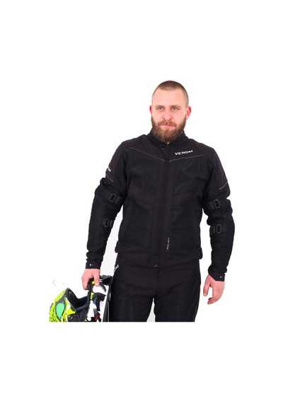 Venom Ceket Rock Cordura ( Impactec Korumalı ) Siyah