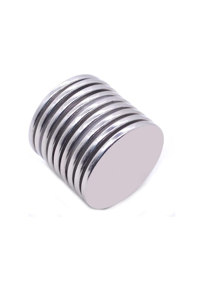 10 Adet 25x2,5 Mm Yuvarlak Güçlü Neodyum Mıknatıs Çap 25mm Kalınlık 2,5mm