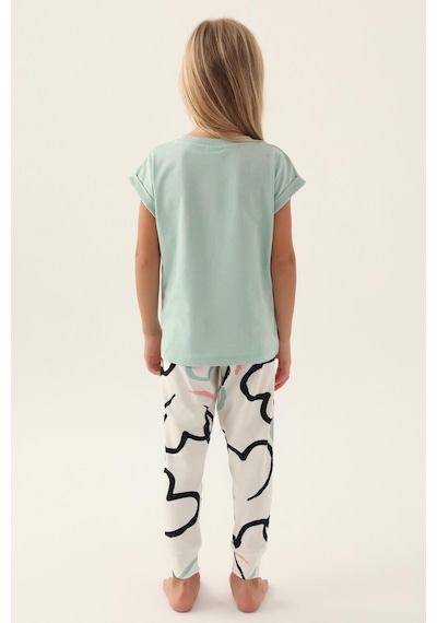 Roly Poly 3399 Garson Sweet Kız Çocuk Pijama Takımı Su Yeşili