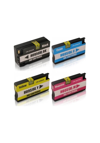 Hp Officejet Pro 8610 950Xl/951Xl 4 Renk Pro Uyumlu Kartuş Seti
