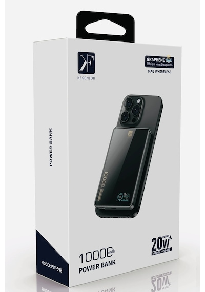 Csmtex 9 Newface Pw598 10.000 Mah Dijital Göstergeli 20w Type-c Ve 15w Kablosuz Şarj Pd Hızlı Şarj M