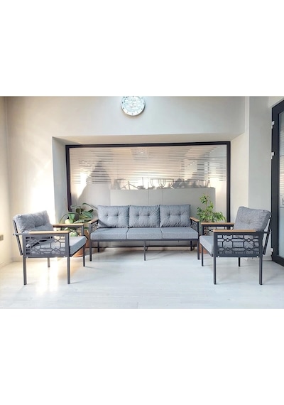 İnci Balkon-bahçe-kafe Çay Seti Koltuk Oturma Takımı-oturma Grubu Çstakımlazer Gri İnci Balkon-bahçe-kafe Çay Seti Koltuk Oturma Takımı-oturma Grubu Çstakımlazer Gri