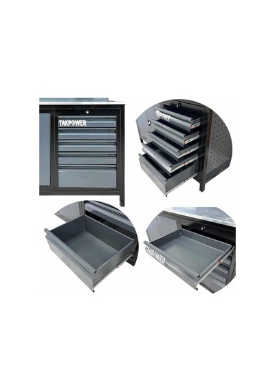Takpower Ttr4417 1.5 Metre Takım Tezgahı 5 Çekmeceli 1 Dolaplı