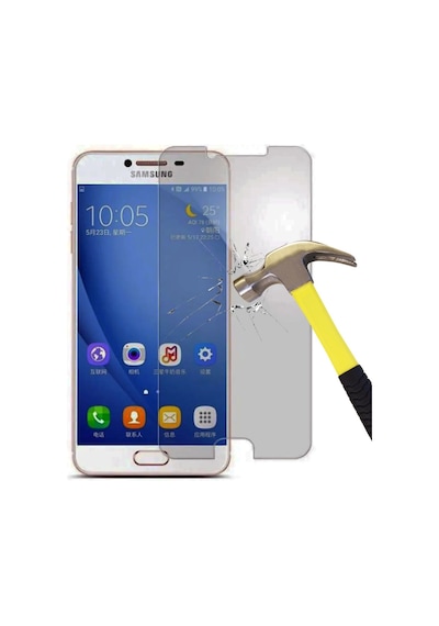 Samsung Uyumlu Galaxy C7 Temperli Kırılmaz Cam Ekran Koruyucu