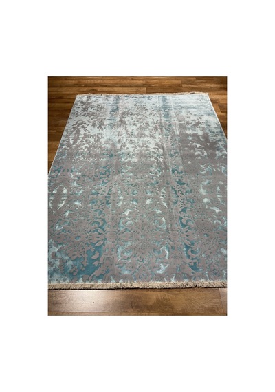 Bamboo 10531a 226x160 Turkuaz Halı Mavi